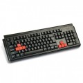  GAMING WIRED USB KEYBOARD WITH 4 INTERCHANGEABLE COLORED GAMING KEYS (BLACK) A4TECH G300 