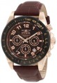 Invicta Mens 10712 Speedway Brown Dial Brown Leather