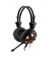  Orange Plus Black Headphone Mic In Line A4TECH HS-28